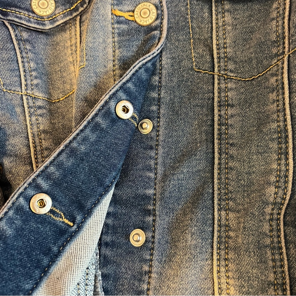 Kids Cat & Jack Blue Jean Jacket…Size M 7/8 - Picture 4 of 7